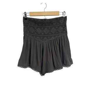 American Eagle High Waisted Lace Smocked Flowy Shorts Small AE Studio